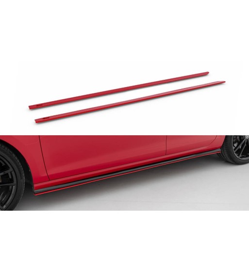 Side skirt diffusers V.2 for Volkswagen Golf R / R-Line Mk7 Facelift