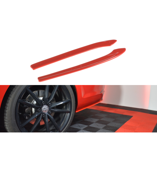 Splitter laterali posteriori V.2 per Volkswagen Golf Mk7 R Variant Facelift