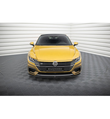 Cup Labbro spoiler anteriore V.1 per VW Arteon R-Line nero lucido