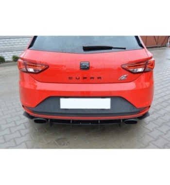 Rear diffuser and rear side splitters for Seat Leon Mk3 Cupra