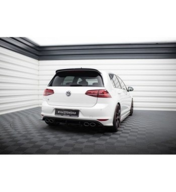 Diffusore posteriore e splitter laterali posteriori per Volkswagen Golf Mk7 R Hatchback