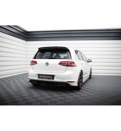 Diffusore posteriore e splitter laterali posteriori per Volkswagen Golf Mk7 R Hatchback