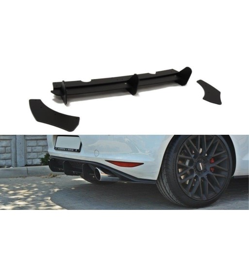Diffusore posteriore e splitter laterali posteriori per Volkswagen Golf Mk7 GTI