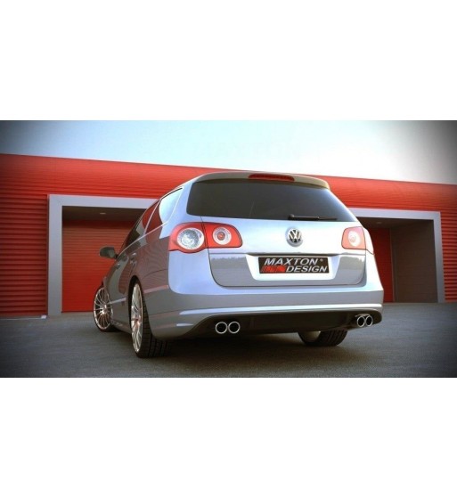Rear valance for Volkswagen Passat B6 ( R-Line LOOK ) 2 Wydechy