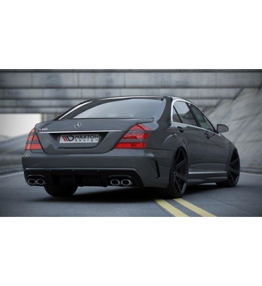 Rear bumper + Rear diffuser for Mercedes S-Class W221 (LOOK W205)
