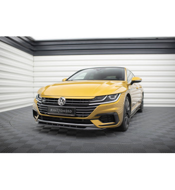 Cup Labbro spoiler anteriore V.2 per VW Arteon R-Line nero lucido