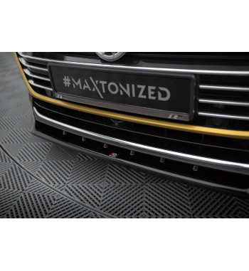 Cup Labbro spoiler anteriore V.2 per VW Arteon R-Line nero lucido