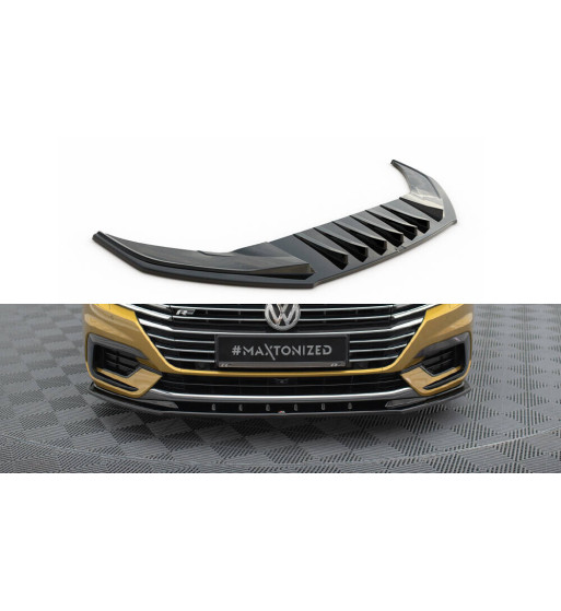 Cup Labbro Spoiler Anteriore V.3 per VW Arteon R-Line, nero lucido Cup Labbro Spoiler Anteriore V.3 per VW Arteon R-Line, nero lucido