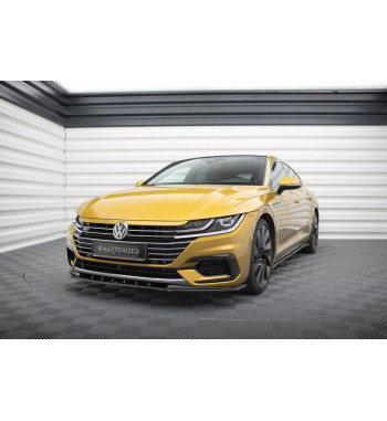 Cup Labbro Spoiler Anteriore V.3 per VW Arteon R-Line, nero lucido