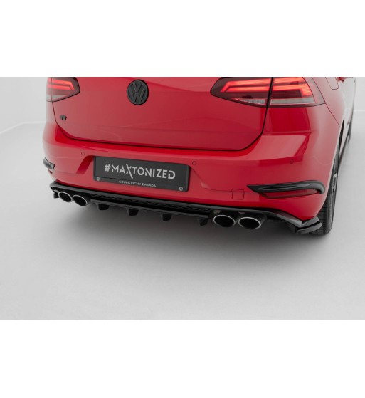Splitter posteriore per Volkswagen Golf R Hatchback Mk7 Facelift