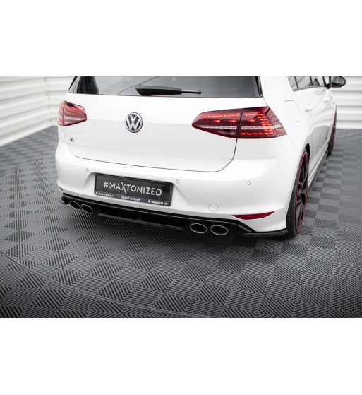 Splitter posteriore per Volkswagen Golf R Hatchback Mk7 (con Einem Vertikalem Balken)