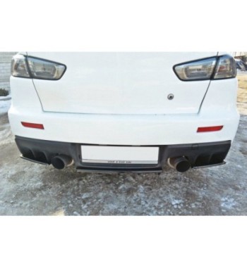 Splitter posteriore per Mitsubishi Lancer Evo X (con Einem Vertikalem Balken)