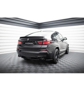 Hinten Splitter passend für BMW X4 M-Pack (Mit Einem Vertikalem Balken)