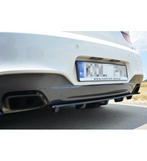 Hinten Splitter passend für BMW 6 Gran Coupé M-Pack (Mit Einem Vertikalem Balken)