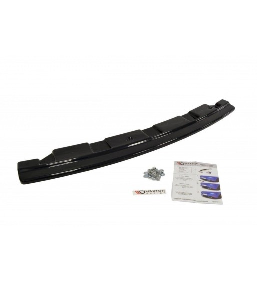 Hinten Splitter passend für BMW 5 M-Pack Sedan/Touring F10/F11 - Without Vertical Bars (Mit Zwei Einzel Auspuffendrohr)