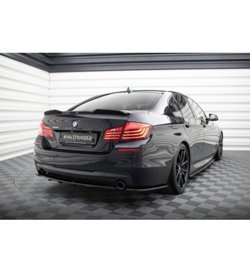 Hinten Splitter passend für BMW 5 M-Pack Sedan/Touring F10/F11 (mit zwei Einzel AUSPUFFENDROHR)