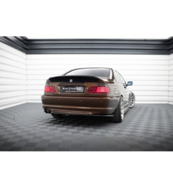 Hinten Splitter passend für BMW 3 E46 M-Pack Coupe (Mit Einem Vertikalem Balken)