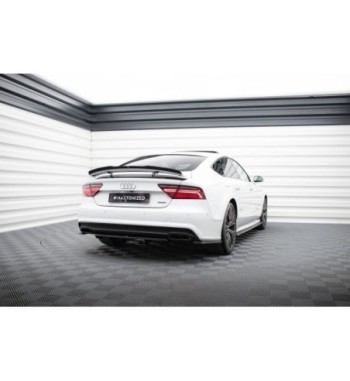 Diffusore posteriore con alette verticali per Audi A7 S-Line C7 Facelift (con Einem Vertikalem Balken)