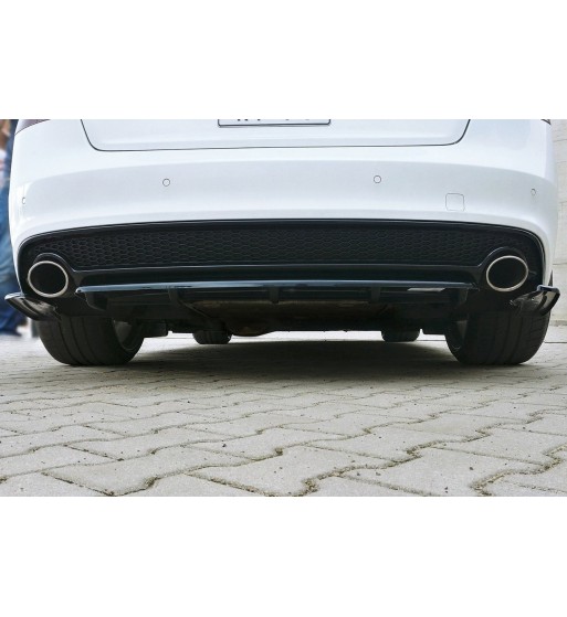 Splitter posteriore per Audi A5 S-Line 8T Facelift (con Einem Vertikalem Balken)
