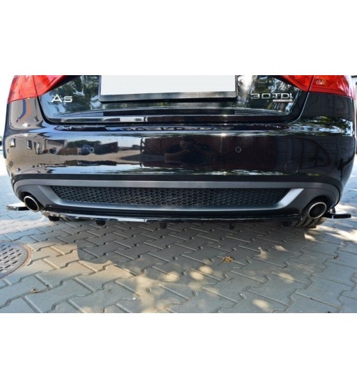 Splitter posteriore per Audi A5 Coupe / Sportback S-Line 8T (con Einem Vertikalem Balken)