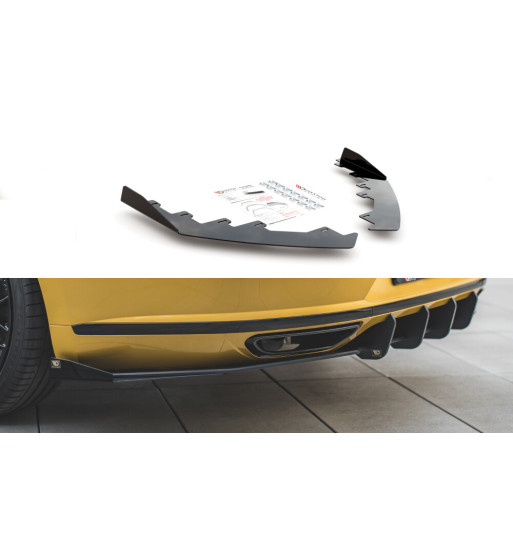 Flap laterali posteriori per VW Arteon R-Line, nero lucido Flap laterali posteriori per VW Arteon R-Line, nero lucido