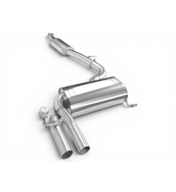 Bull-X 76 mm exhaust – Audi RS3 8P 340 PS, black tips