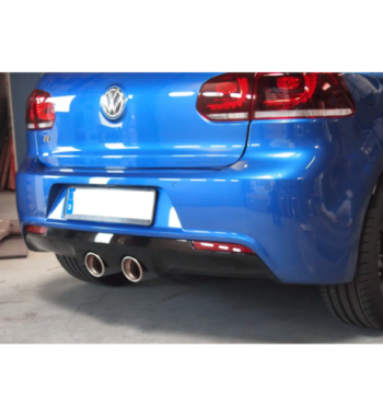 Bull-X 76 mm exhaust – Golf 6 R with centre silencer