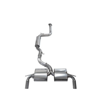 Bull-X 76 mm exhaust – Volvo C30 T5 FWD, black tips