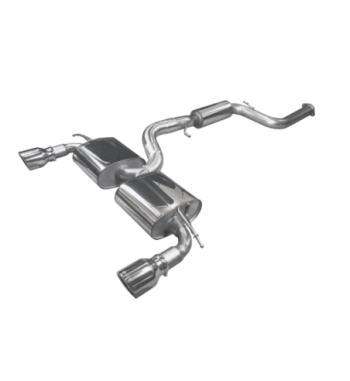 Bull-X 76 mm exhaust – Focus Mk2 ST/RS, black tips