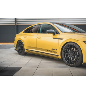 Flap minigonne laterali per VW Arteon R-Line, nero lucido