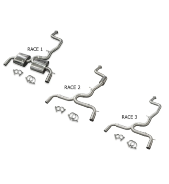 Bull-X 76 mm Y-style exhaust – Ford Focus Mk2 RS/ST Race