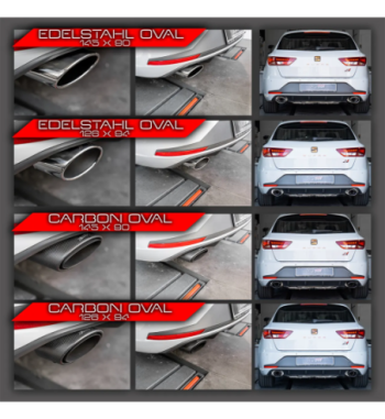 Bull-X 76 mm exhaust – Leon 5F ST Cupra 265/280/290 PS