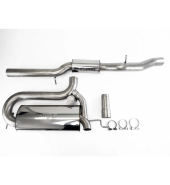 Bull-X 76 mm valved race exhaust – Audi S3 8L 210/225 PS