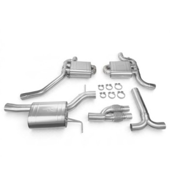 EGO-X/ Bull-X Valved exhaust system 3" Audi A4/A5 incl. S4/S5 B8 1.8-3.0 TFSI