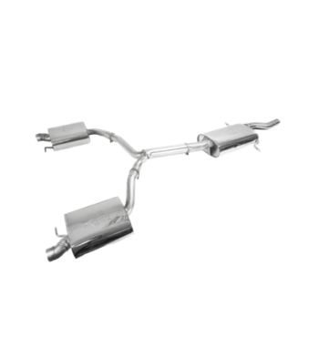 Bull-X ECE exhaust system 2.75" Audi A4/A5 B8 1.8-2.0 TFSI