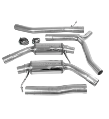Bull-X ECE exhaust system 2.75" Audi A4/A5 B8 2.0-3.0 TDI
