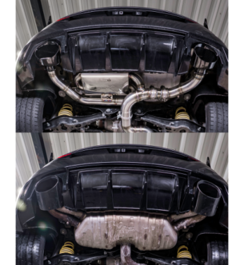 EGO-X exhaust system 3,5" Audi RS3 8V, TTRS 8S quattro Facelift OPF 400PS