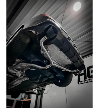 Bull-X Race exhaust system 3" Y-Style "VAG02" 2,0 TSI Golf 8 GTI / Glubsport
