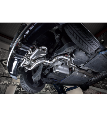 EGO-X exhaust system 3.5" VW Golf 5 R32 250PS