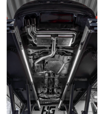 EGO-X exhaust system 3" left VAG 2.0 T(F)SI FWD (Golf 5, A3 8P, Leon 1P)