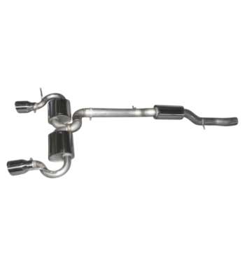 Bull-X ECE exhaust system 3" Y-Style Audi TT 8N 1.8T quattro 225PS