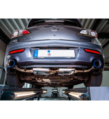 Bull-X ECE exhaust system 3" Y-Style Mazda 3 BL/BK MPS 260PS