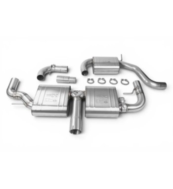 EGO-X exhaust system 3" Audi TT 8J 160/211PS FWD
