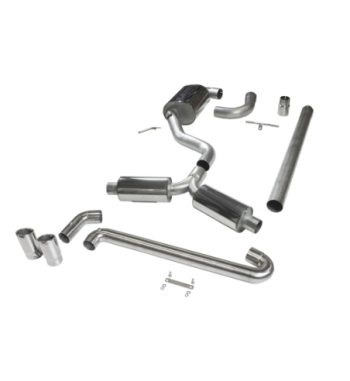 Bull-X VAG02 76-mm exhaust – Golf 7 GTI / Leon 5F FWD with ECE approval