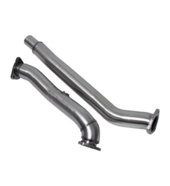 Bull-X Downpipe upper and lower Lower part 2,75"/ Cat + DPF replacement pipe Audi A6 C6/4F 2.7-3.0 TDI