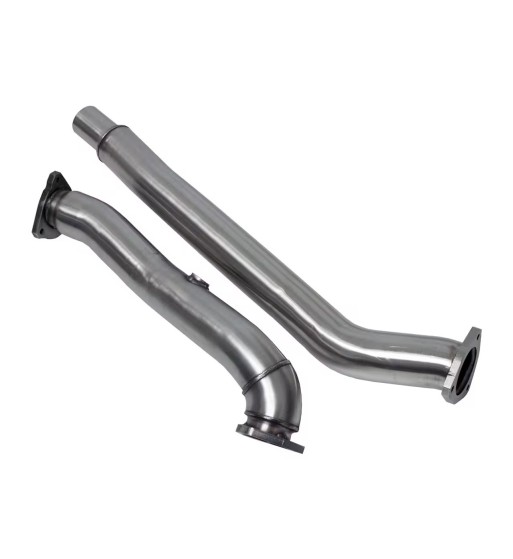 Bull-X Downpipe upper and lower Lower part 2,75"/ Cat + DPF replacement pipe Audi A6 C6/4F 2.7-3.0 TDI