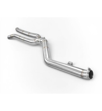 Bull-X centre-silencer replacement pipe – BMW X3 / X4 M40i without OPF