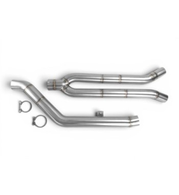 Bull-X centre-silencer replacement pipe – BMW X3 / X4 M40i without OPF