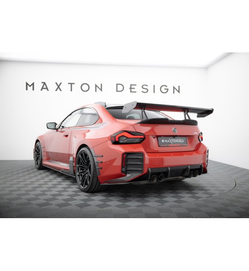 Carbon spoiler with upper swan-neck mounts for BMW M2 G87