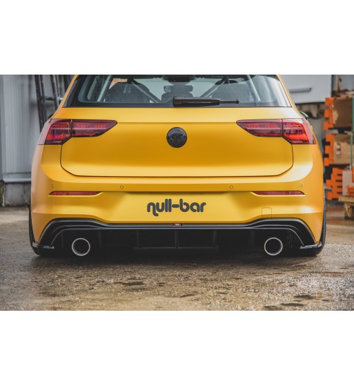 Rear valance (GTI LOOK) with exhaust for Volkswagen Golf Mk8
